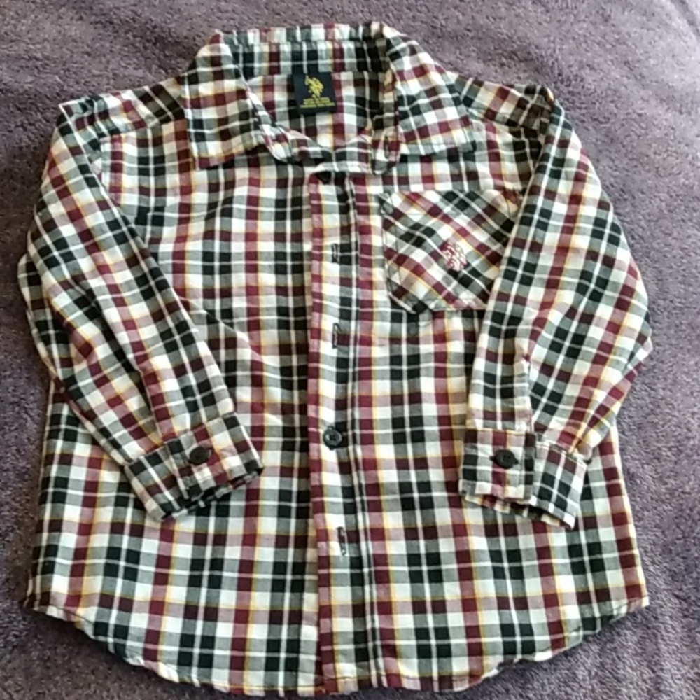 Boys button up formal long sleeved shirt